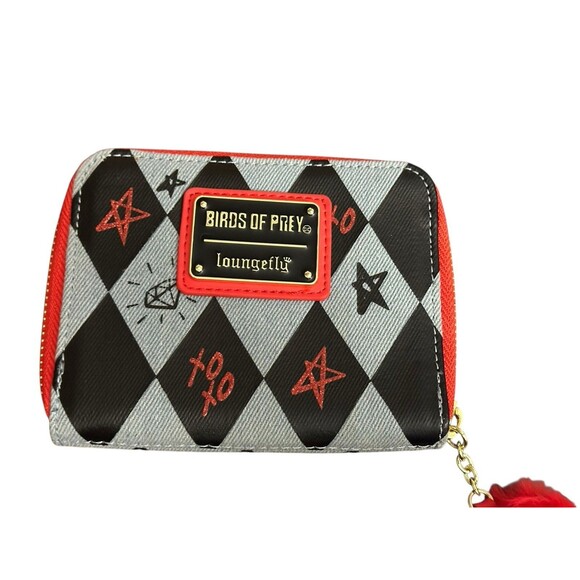 Loungefly Harley Quinn Birds Of Prey Wallet Card Holder 4x5 Rare HTF DC Comics - Picture 2 of 9